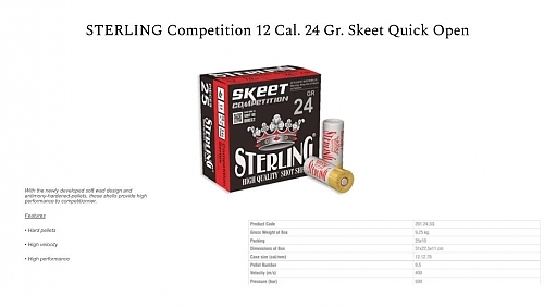 STERLINGCompetition12Cal.24Gr.SkeetQuickOpen