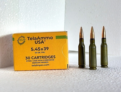 540 Rounds of TELAAMMO USA 5.45x39mm FMJ, NON-COROSIVE, 65GR, Steel Case.-img-0